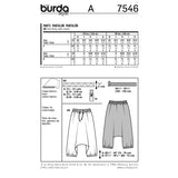 BURDA - 7546 Unisex Pants