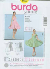 BURDA - 7556 Robe - femme