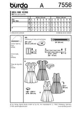 BURDA - 7556 Ladies Dress