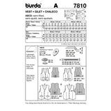 BURDA - 7810 Gilet unisexe