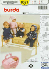 BURDA - 8591  Vêtements de poupée