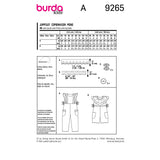 BURDA - 9265 Combinaison pour enfants