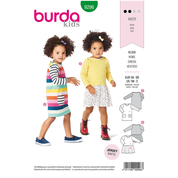 BURDA - 9296 Shirtdress with Pockets – Gathered Skirt
