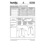 BURDA - 9298 Sleeping Bag with Legs