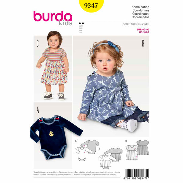 BURDA - 9347 Child Unisex Baby