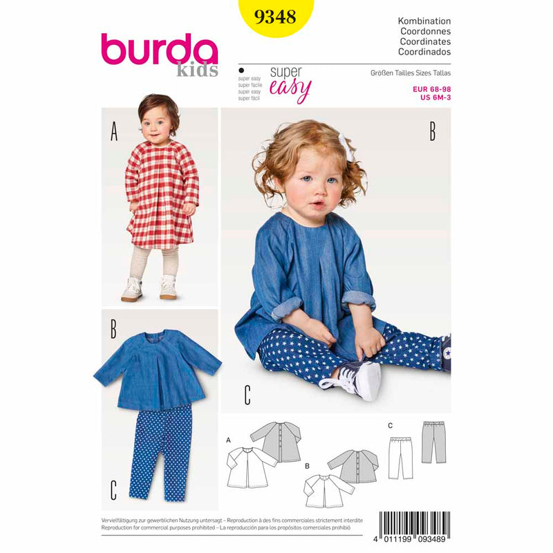 BURDA - 9348 Child Girl Preschool