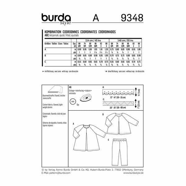 BURDA - 9348 Préscolaire - fille