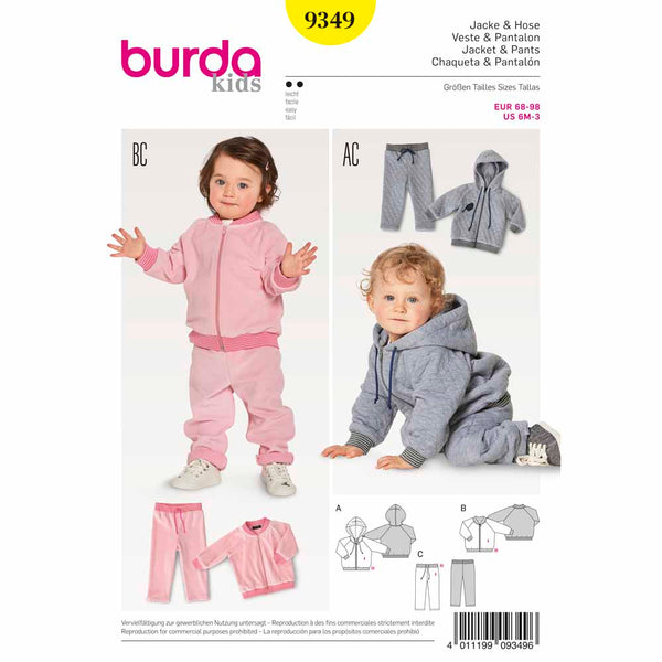 BURDA - 9349 Child Unisex Presechool