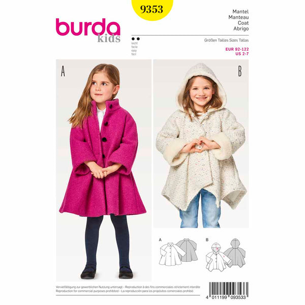 BURDA - 9353 Enfant - fille