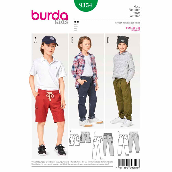 BURDA - 9354 Enfant - garçon