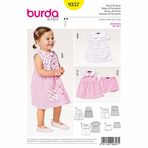 BURDA - 9357 Robe pour enfants