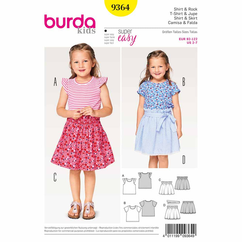 BURDA - 9364 Ensemble pour enfants