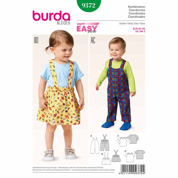 BURDA - 9372 Ensemble pour enfants