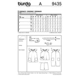 BURDA - 9435 Child Coordinates