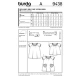 BURDA - 9438 Robe et T-shirt - femme enfant