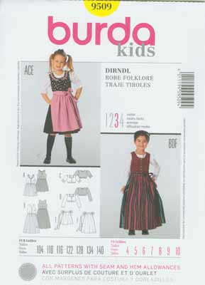 BURDA - 9509 Child Dress Folklore