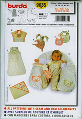 BURDA - 9635 Accessoires de bébé