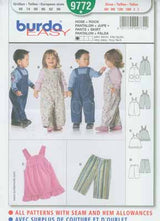 BURDA - 9772 Pantalons et robe - enfant