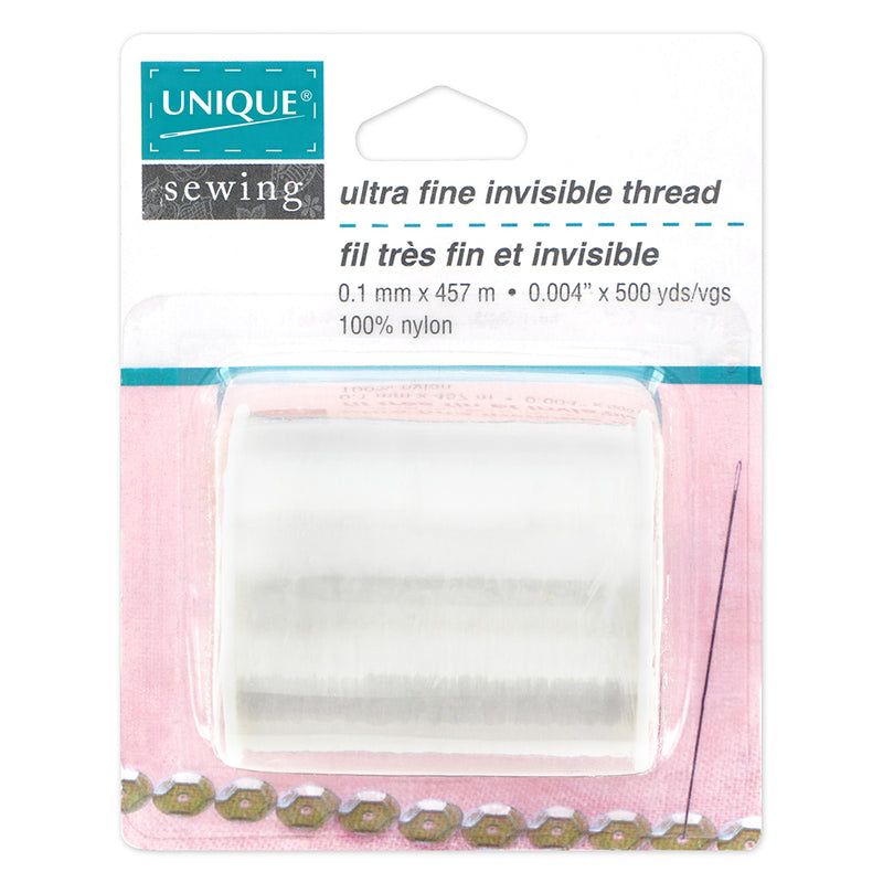 UNIQUE Ultra Fine Invisible Thread 457m - Clear