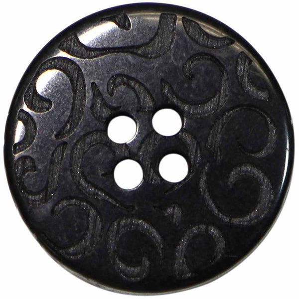 ELAN 4 Hole Button - 20mm (¾") - 2 pieces - Black