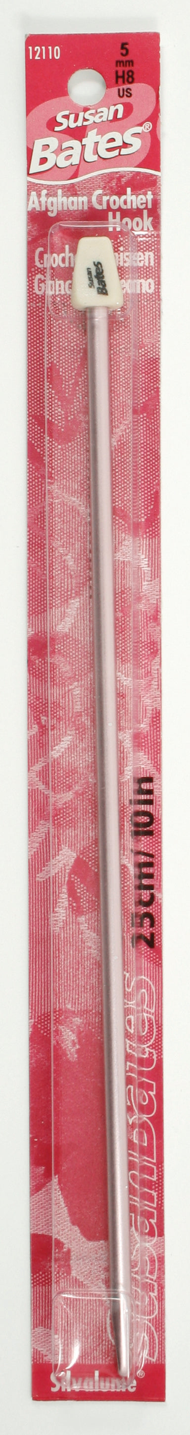 Crochet tunisien SB Silvalume 10 po 5mm, H-8