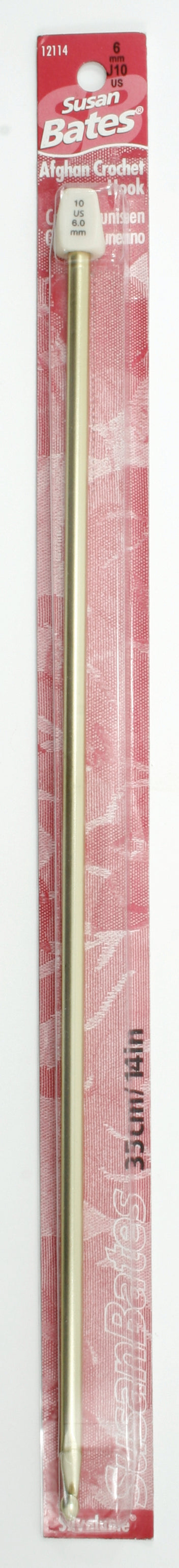 Crochet tunisien SB Silvalume 14 po, 6mm, J-10