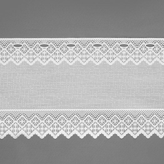 Tissu décor maison - Brise-bise - Tegan Blanc