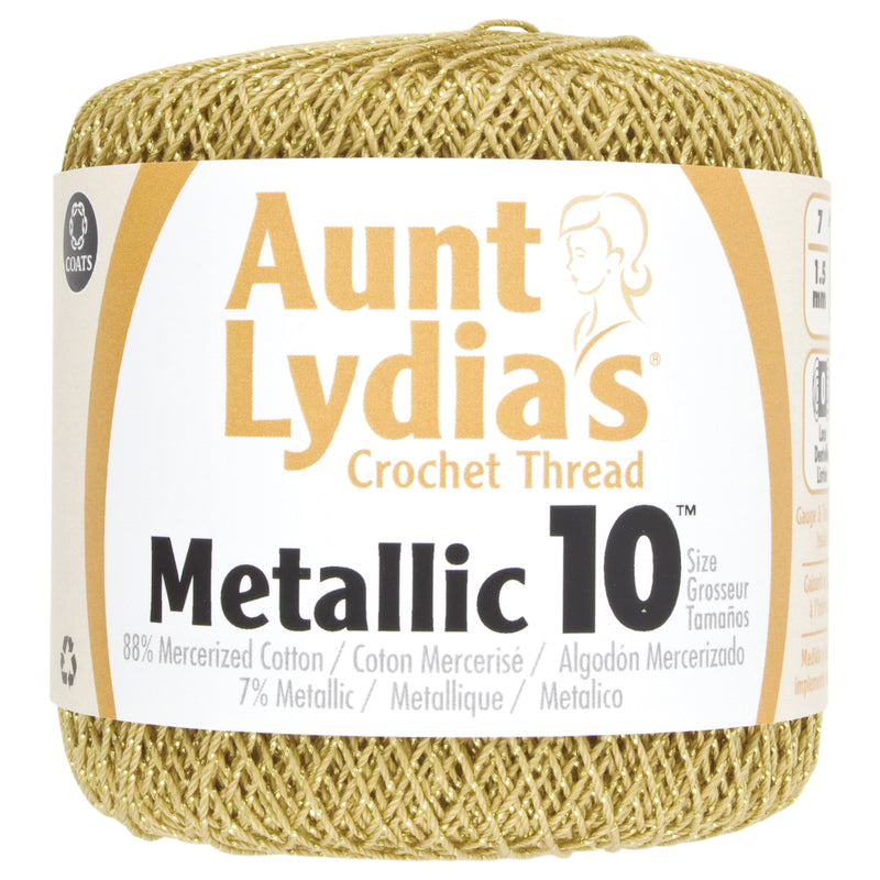 Aunt Lydia- CROCHET 7% METALLIC THREAD #10