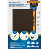 PELLE PATCH Leather Adhesive Repair Patch - Brown - 5 x 8 inch (13 x 20 cm)