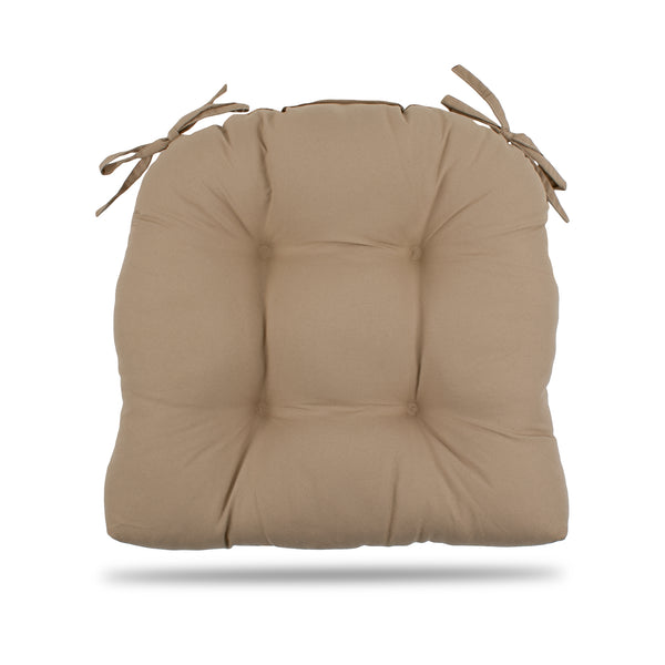 Indoor Chair Pad Cushion - Solid - Beige - 15 x 15 x 2.5''