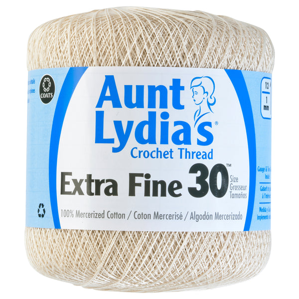 Aunt Lydia - CROCHET THREAD extra fine size 30 - Natural