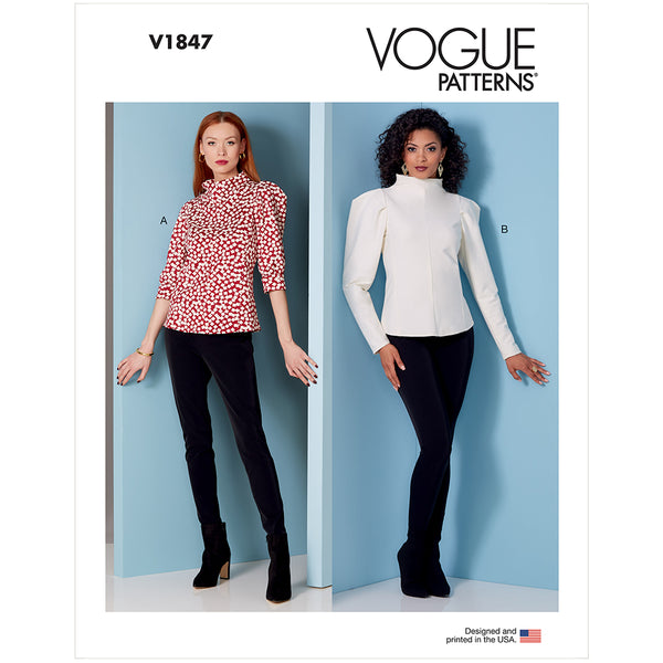 V1847 Misses' and Misses' Petite Top