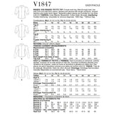 V1847 Misses' and Misses' Petite Top (16-18-20-22-24)