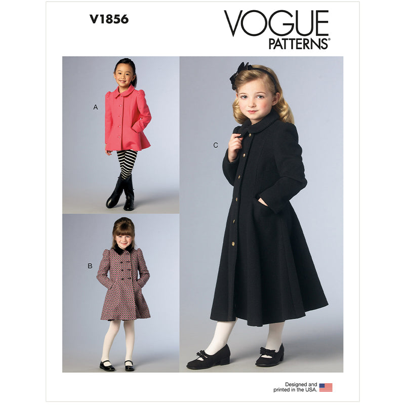 V1856 Children's and Girls' Jacket and Coat
