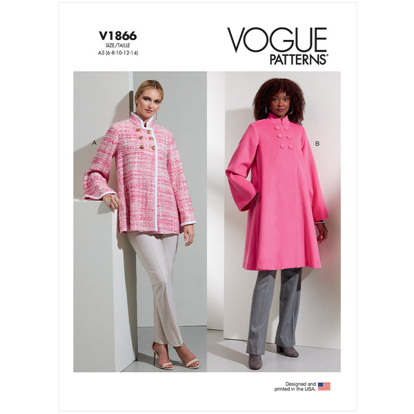 Fabrics Sew Different Swing Jacket V1866 Misses' Coat – Fabricville