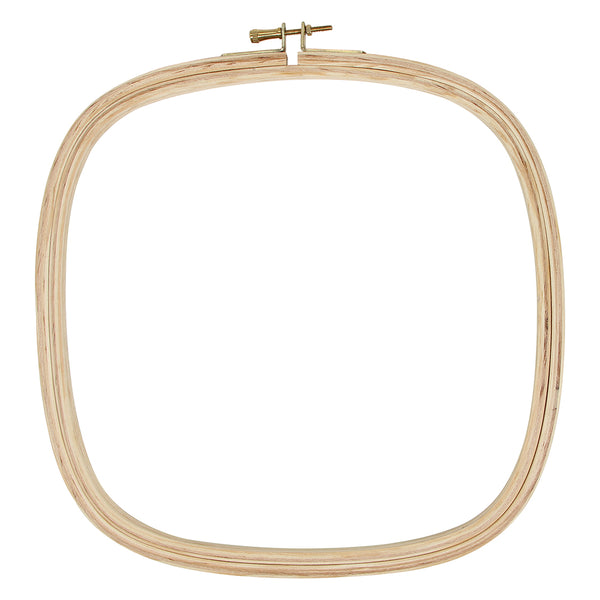UNIQUE CRAFT Wood Embroidery Hoop - Square - 25cm (10")