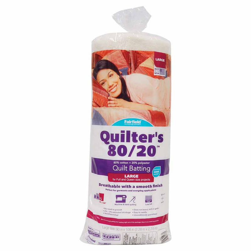 FAIRFIELD Quilter's 80/20™ Quilt Batting - 229 x 274cm (90 x 108")