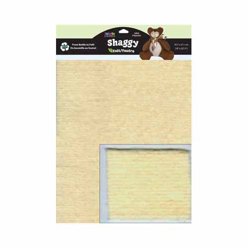 UNIQUE ShaggyFelt™ - 45.7 x 57cm (18" x 22½") - Cream