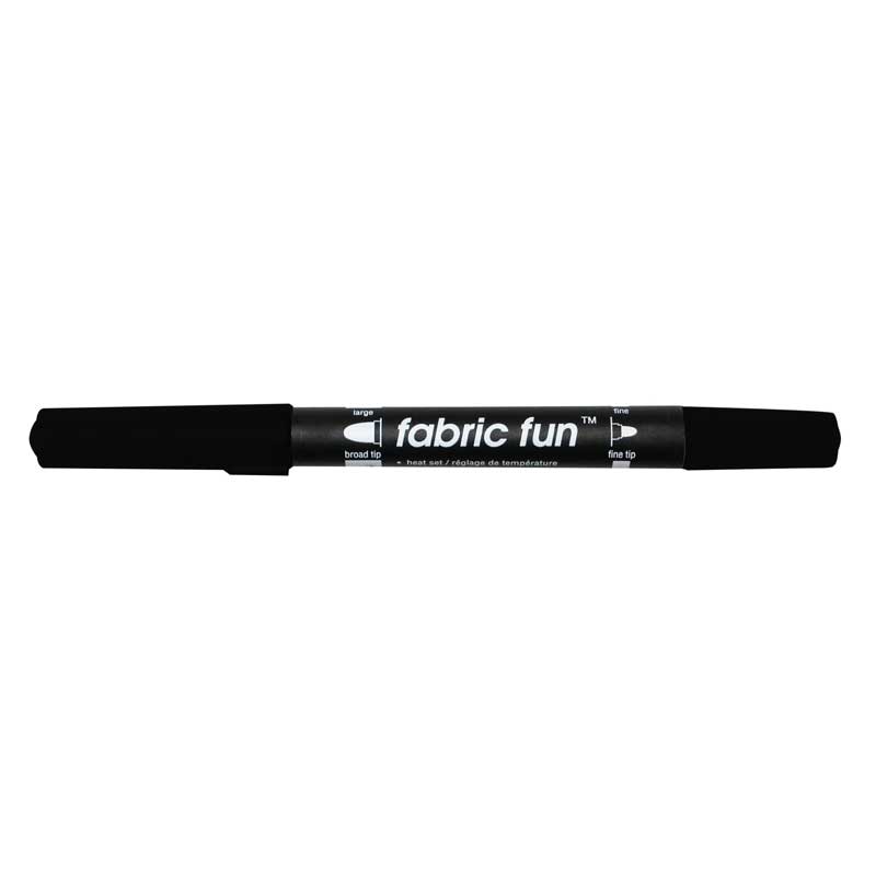 FABRIC FUN Dual Tip Fabric Marker - Black