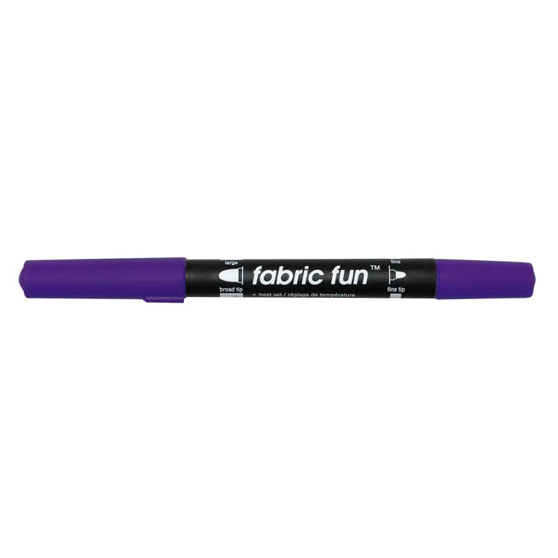 FABRIC FUN Dual Tip Fabric Marker - Purple