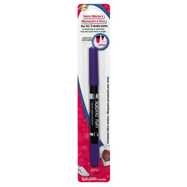 FABRIC FUN Dual Tip Fabric Marker - Purple