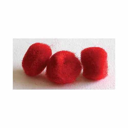 HOBBY Pompons rouge 5mm - 40 pièces