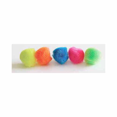 HOBBY Pompoms Assorted Neon -13mm - 16 pcs