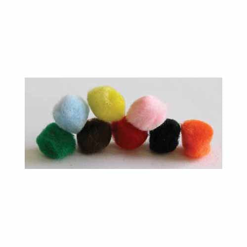 HOBBY Pompoms Assorted - 19mm (¾") - 12 pcs