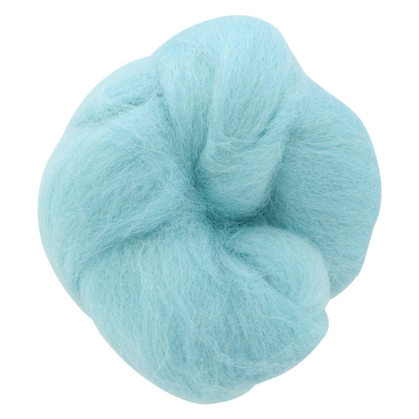 UNIQUE CRAFT Natural Wool Roving - 25g - Alga Blue