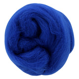 UNIQUE CRAFT Natural Wool Roving - 25g - Royal Blue