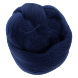 UNIQUE CRAFT Natural Wool Roving - 25g - Navy Blue