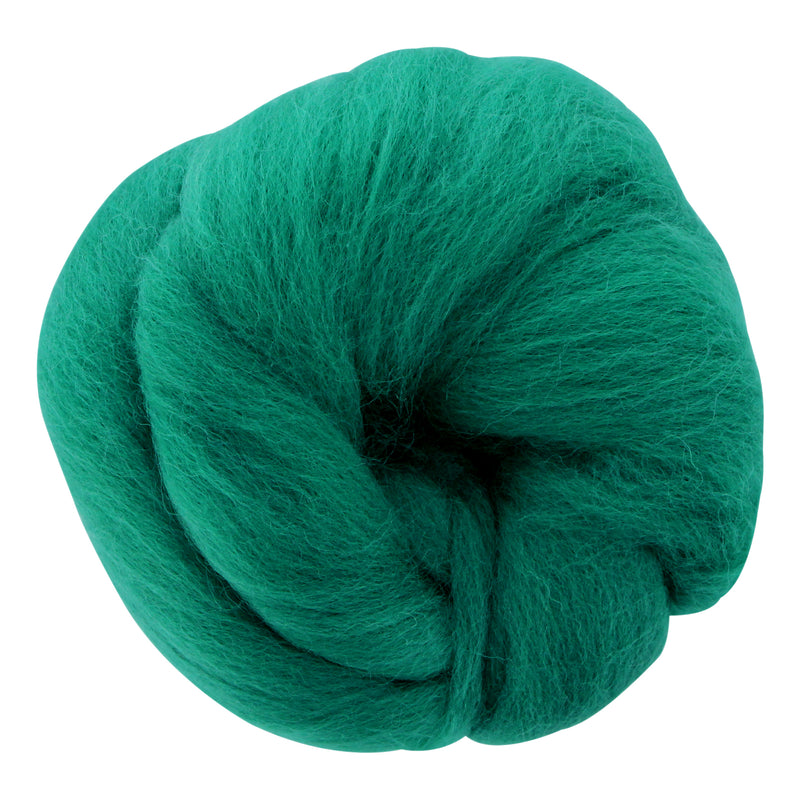 UNIQUE CRAFT Natural Wool Roving - 25g - Peppermint