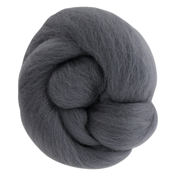 UNIQUE CRAFT Natural Wool Roving - 25g - Neutral Grey