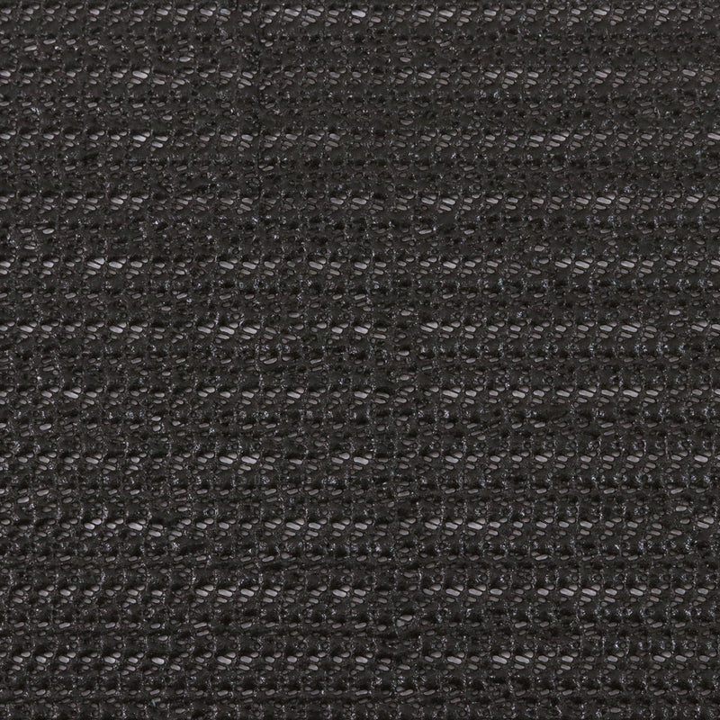 9 x 9 inch Home Decor Fabric Swatch- Non-slip waffle weave vinyl - Black
